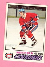 1977-78 O-Pee-Chee #163 Mario Tremblay Montreal Canadiens  - See Pics