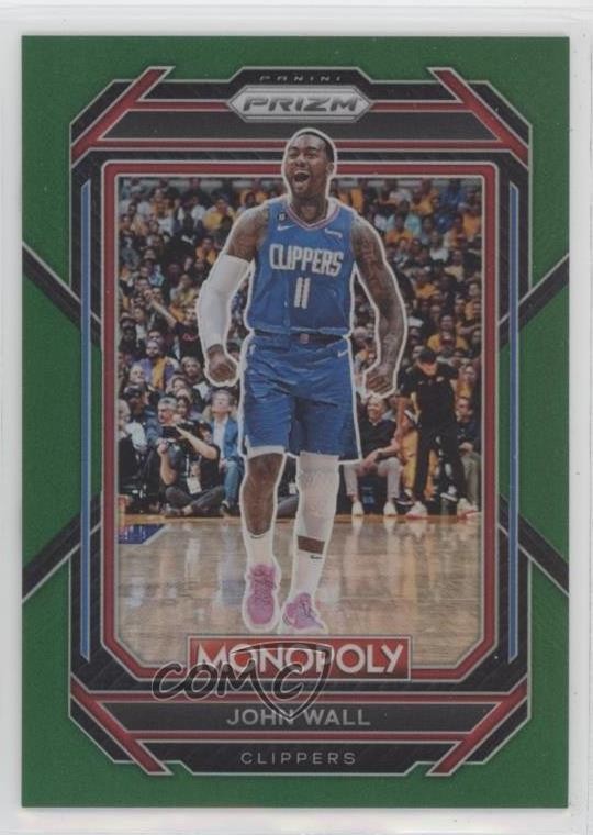 2022-23 Panini Prizm Monopoly Green Prizm 13/24 John Wall #39 10y3