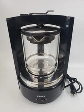 Krups KM F468 B Moka Brew Steam Brewing Coffee Maker - Black Made in France