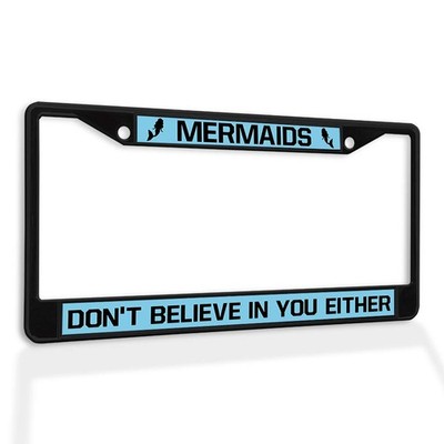 Fastasticdeals Metal Insert License One Size, Black 2 Holes Solid 