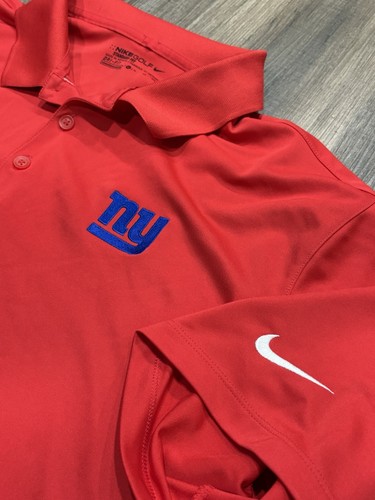 Nike Dri Fit Short Sleeve Mens NFL New York Giants Embroidered Size XL Red - Picture 4 of 6