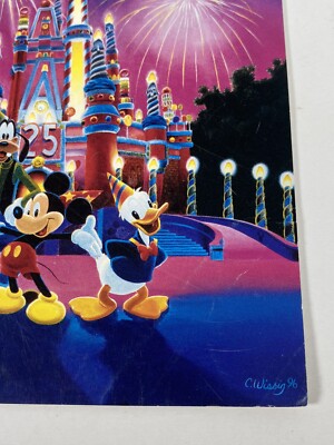Disney 25 Magical Years Anniversary Vintage 1996 Postcard