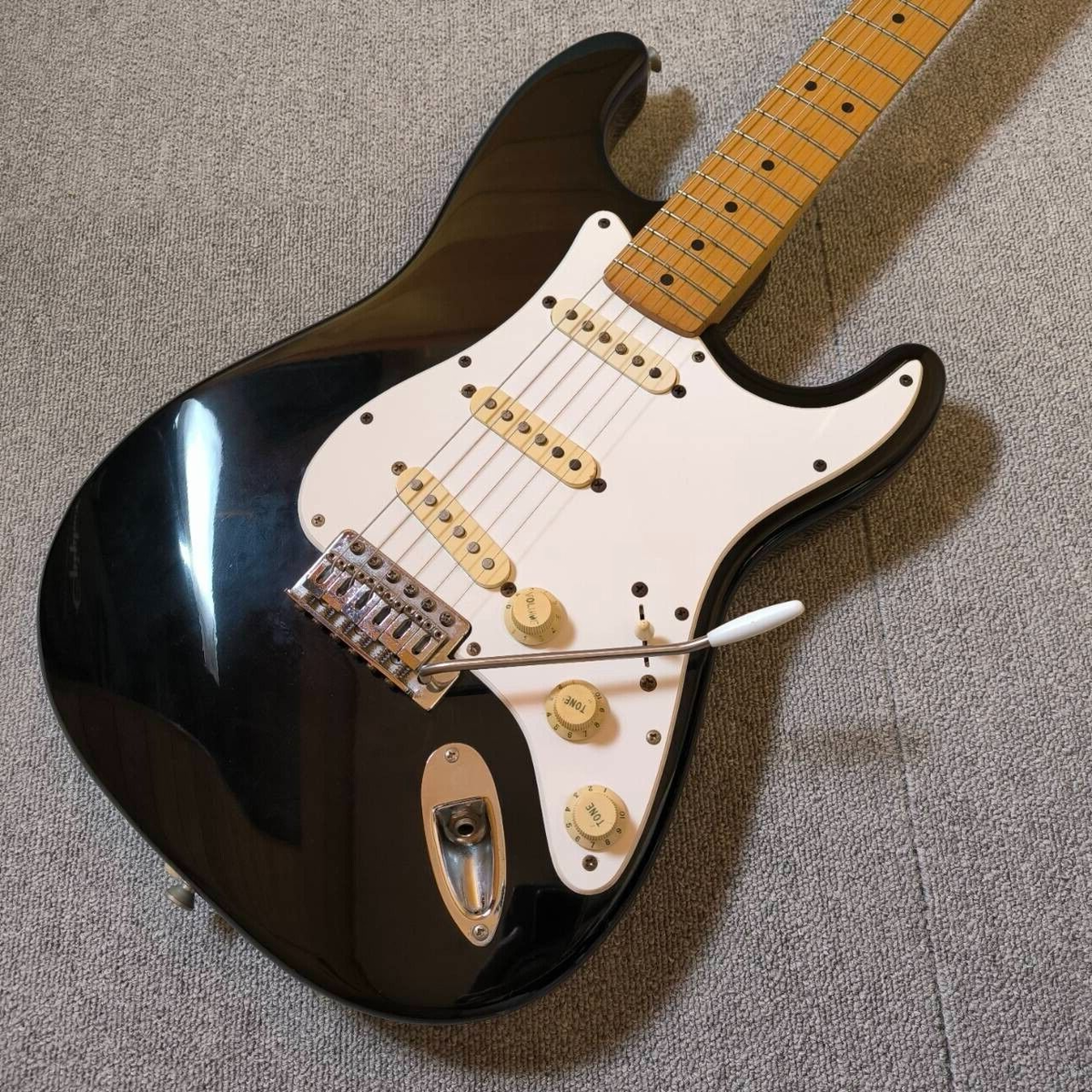 Fender Stratocaster Electric Guitar Black Made In Mexico Fender Stratocaster Electric Guitar Black Made In Mexico