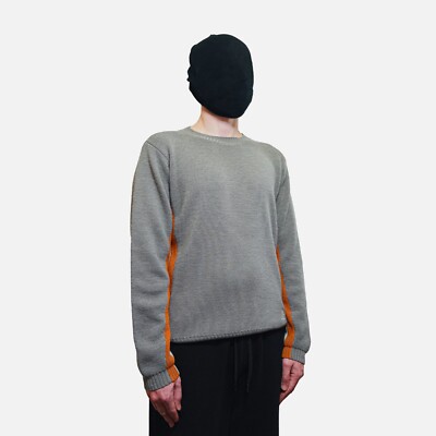 nike acg color block sweater 183653 S WOOL KNIT VINTAGE GRAY