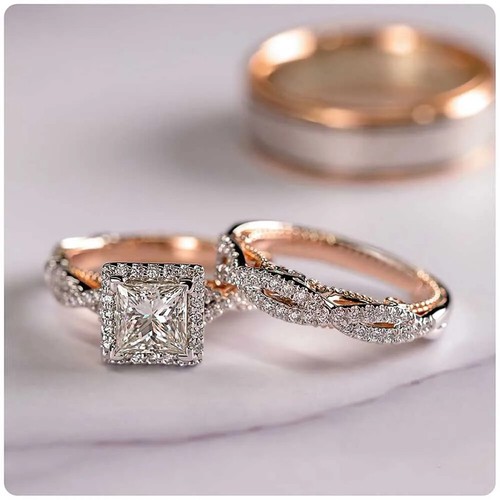 14k Anillos Sortijas Argollas De Compromiso Matrimonio Oro Anel Para Mujer