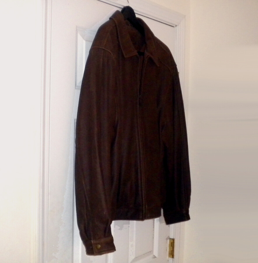 croft&barrow vintage レザージャケット ブラウン 茶 XL Vintage Croft & Barrow USA Leather Men's (XL) Brown Leather