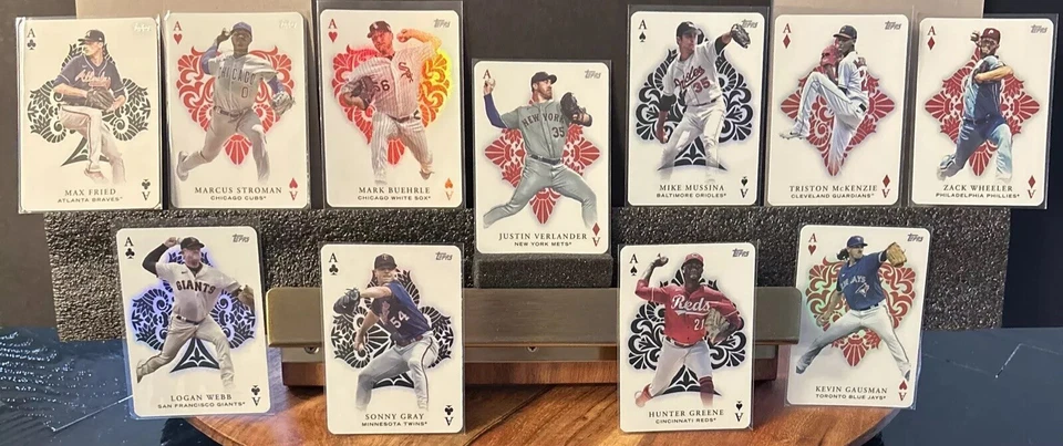 Lote de 11 cartas 2023 Topps All Aces VERLANDER MUSTINA BUEHRLE GRIS WEBB FRITO ZACK Foto 4 de 4