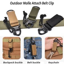 Tactical Carabiner Outdoor EDC Keychain Keys Holder Camping Backpack Belt Hook