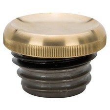 Solid Brass Dished Screw-In Gas Cap Harley Lowbrow USA Made bobber chopper