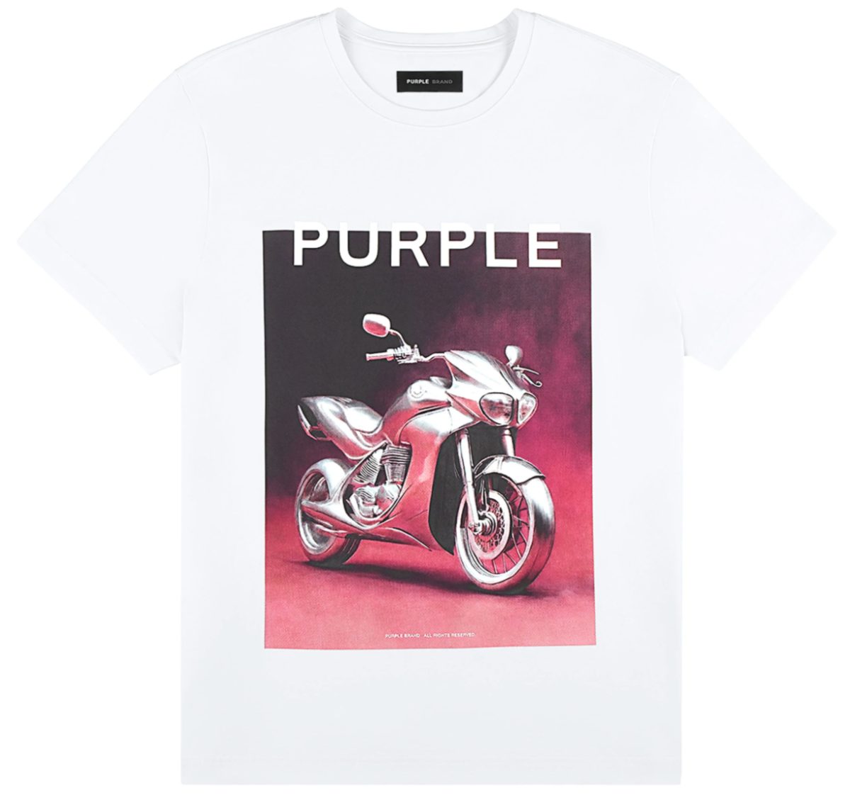 PURPLE BRAND All Chrome Tee White Brand New Withtags | eBay display picture 2