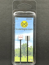HO-2000-034-C / 1:87 Scale Street  Railroad Signs "Derail"