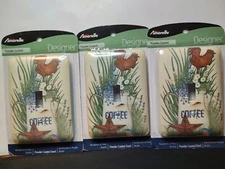 Amarelle Designer Single Light Switch Cover Plate Rooster/Floral/Coffee Set of 3