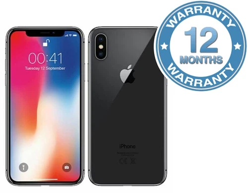 Apple iPhone X 64GB Unlocked Space Grey Refurbished Excellent Condition