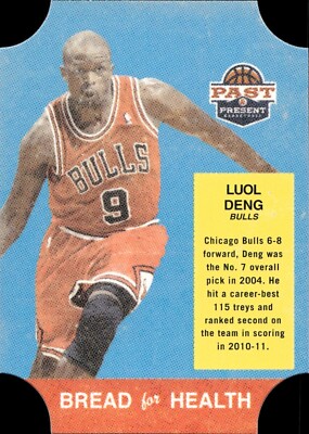 Luol Deng - 2012 Panini Past & Present - Die Cut - Bread for Health #14