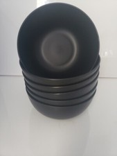 Plastic Room Essentials ~ 37 Ounce Black Bowls Set of 6 - Buy More Save More