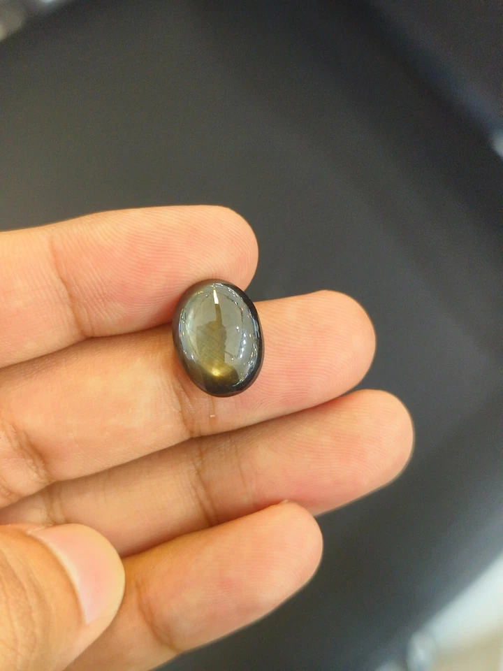 10.91 Cts A 100% NATURAL BLACK STAR SAPPHIRE WITH EXCELLENT 6 RAYS OF STAR ⭐ - Image 4 of 4