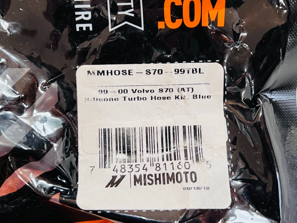 Kit de manguera turbo de silicona azul Mishimoto para Volvo S70 1990-00 (AT) Foto 2 de 3