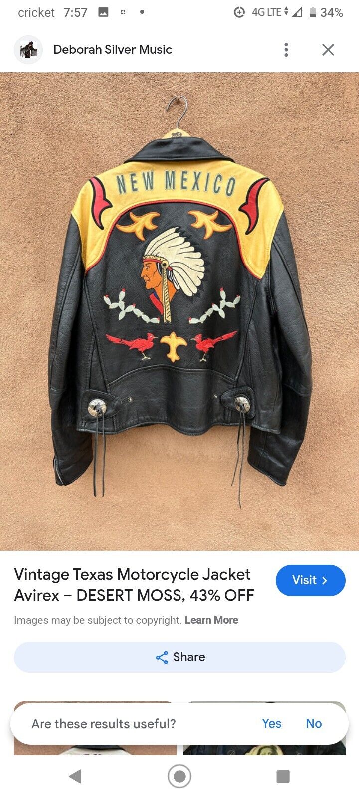 Original 1980s Rock Arizona State Biker Jacket. - image 8