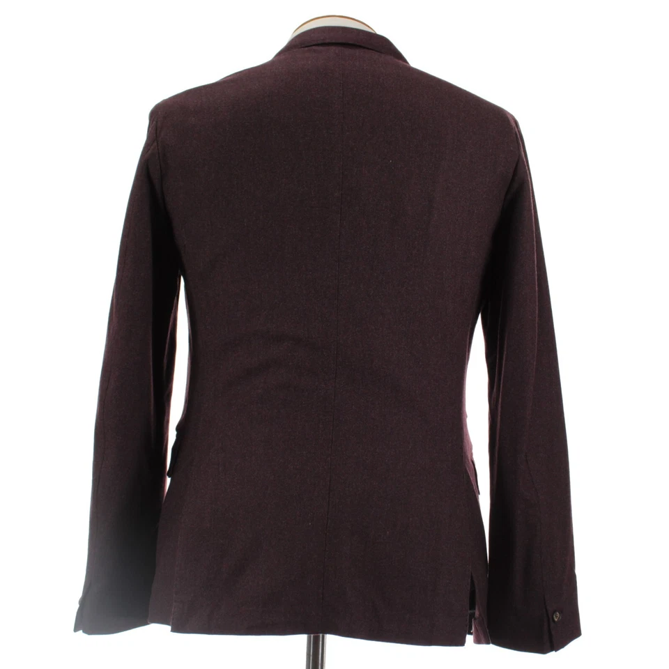 Abrigo deportivo Eleventy Platinum nuevo sin etiquetas mezcla de lana talla 50 (40R EE. UU.) en borgoña oscuro Foto 4 de 4