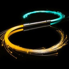 GloFX Double Space Whip Remix - Látigo de fibra óptica LED PROGRAMABLE