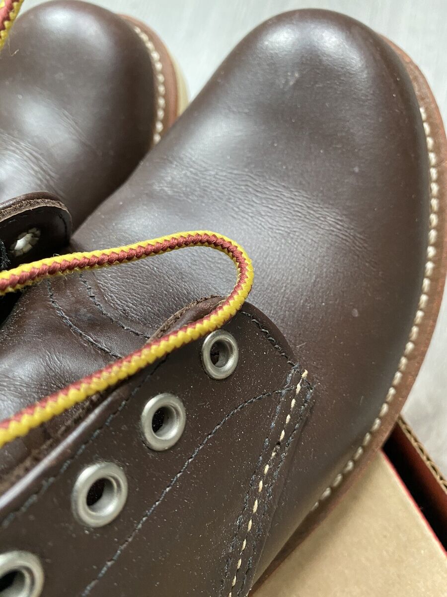 Red Wing 8134 Rough Toe Chocolate Chrome Leather Boots Sz Red Wing 8134 Rough Toe Chocolate Chrome Leather Boots Sz