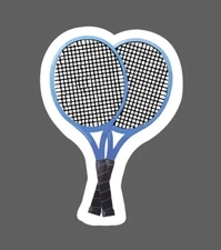 Tennis Racket Sticker Doubles Waterproof