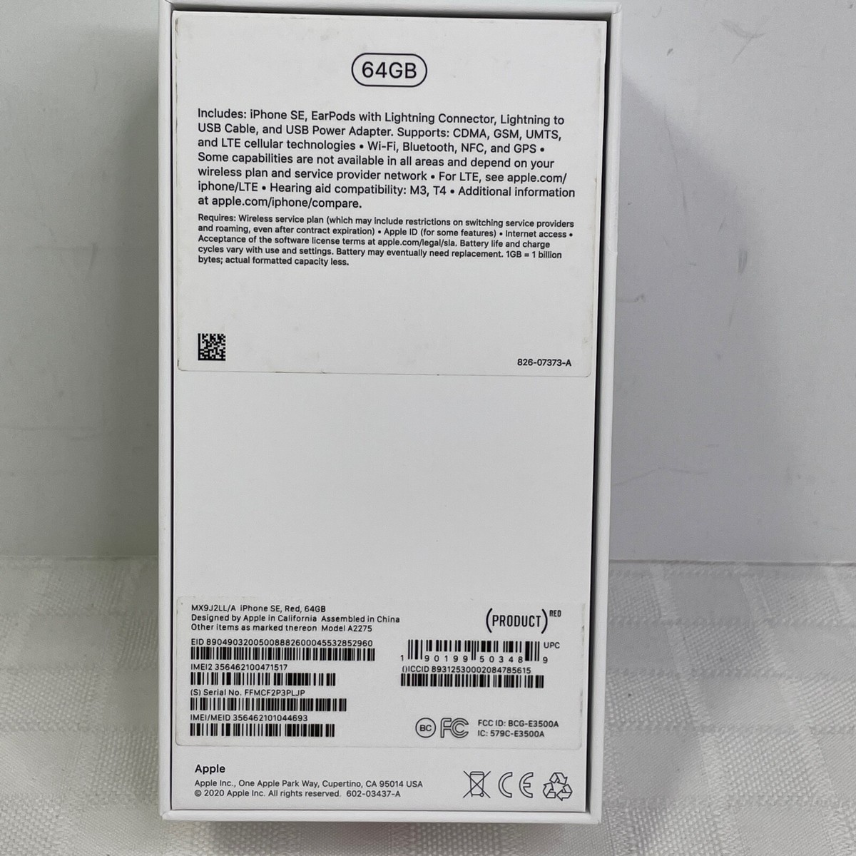 Apple - hiroyuki0403iPhoneSE2 64GB RED、ホワイト s-l400.jpg