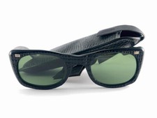 NEW VINTAGE AMERICAN OPTICAL " GATOR " MIDCENTURY ORG CASE SUNGLASSES 60'S USA