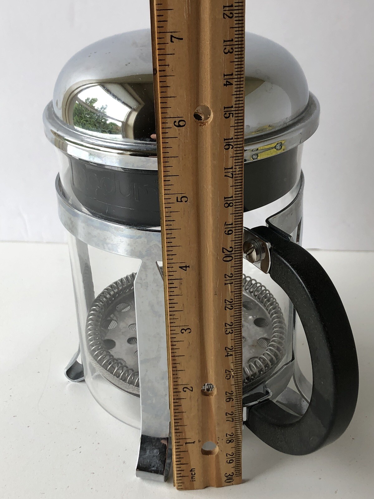 BODUM  2-Cup Size French Coffee Press Glass Pot    7&rdquo; Tall
