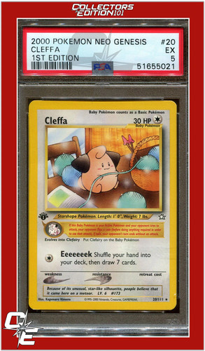 Cleffa (1st Edition) graded PSA 5 for sale on eBay