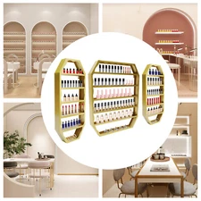Wall-Mounted Nail Polish Storage Racks Metal Hanger Multi-tiers Display Rack New