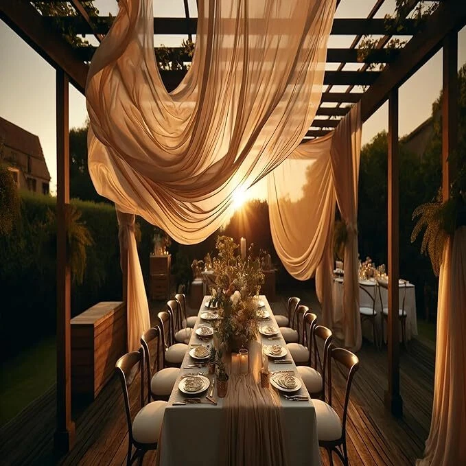 FabricLA 100% Polyester Hi Multi Chiffon Fabric - 60" Inches Wide - Sheer Fabric - Image 4 of 4