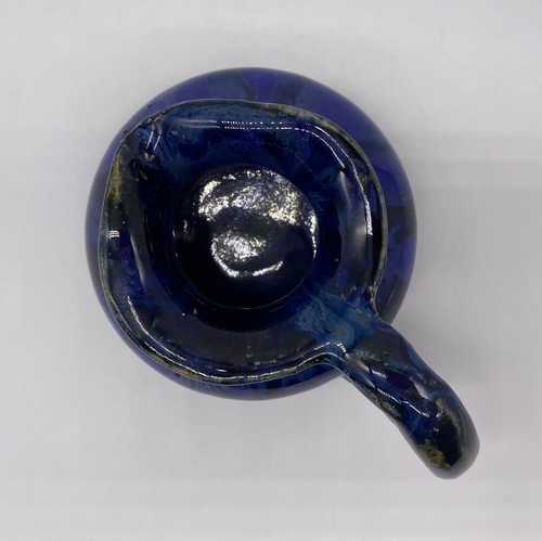 Vintage Handmade Pottery Drip Glaze Creamer Pitcher Mid Century Modern - Picture 4 of 7