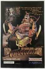 3 Musketeers Rescue Chocolate Print Ad Candy Poster Art PROMO Original Bar Snack