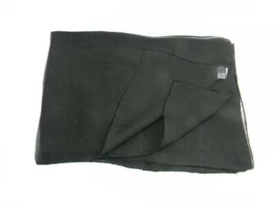 AVANTGARDEACCESSORI Stola di seta nera sciarpa elegante da donna cerimonia coprispalle nero