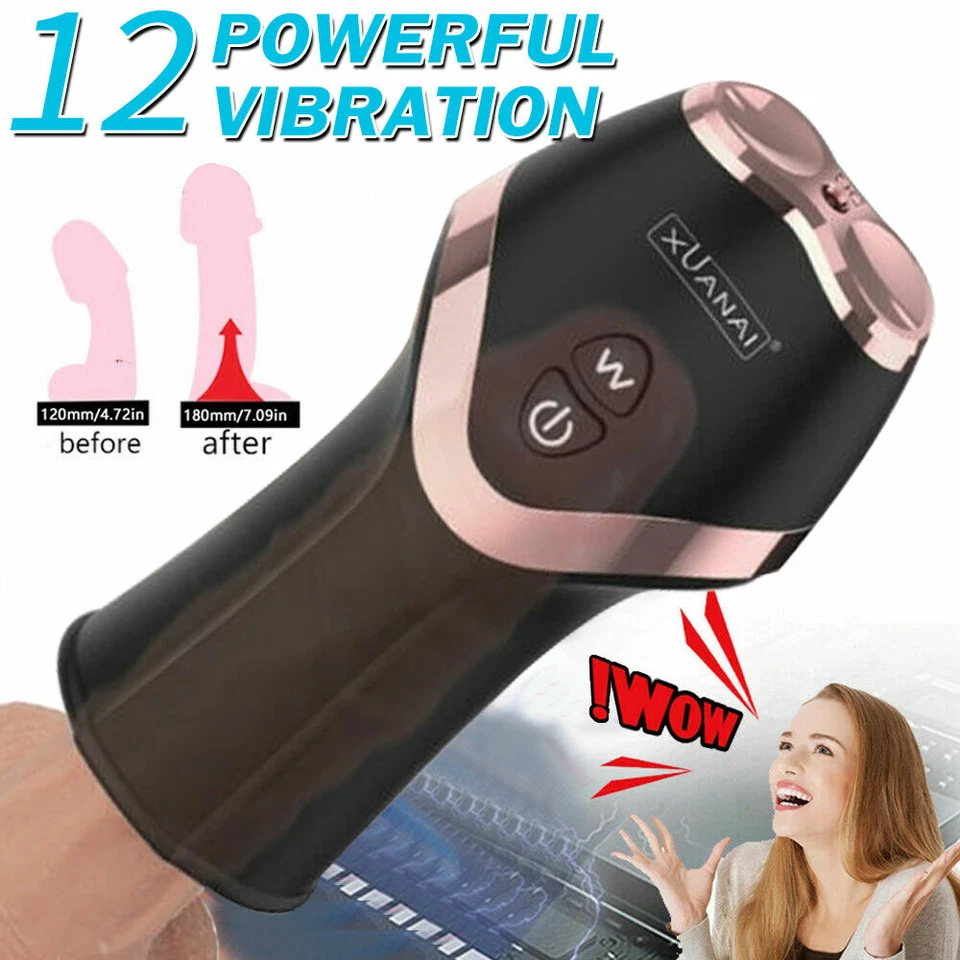 Automatic Handsfree Male Masturbator Cup Stroker Pocket-Pussy Sex Toys Men Adult - Image 2 of 4