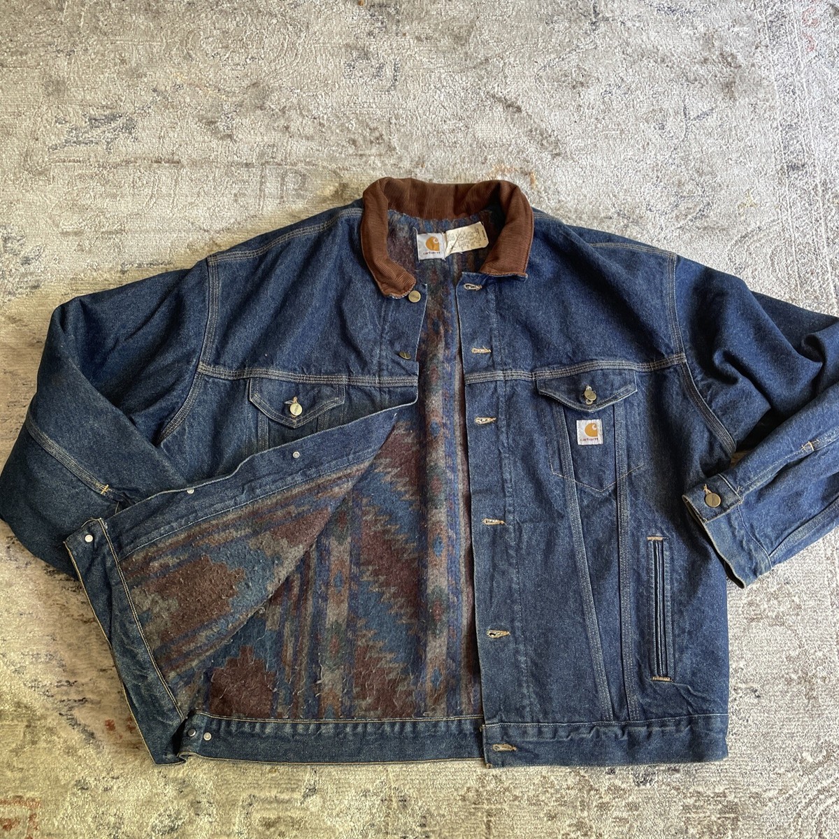 ジャケット・アウター carhartt denimcoverall 70s chorecoat USA Carhartt denim coverall - Gem