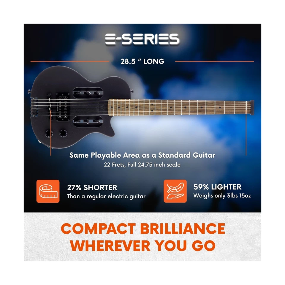 Guitarra Eléctrica Traveler EG-1 Blackout Negra Mate | Guitarra Eléctrica Pequeña... Foto 3 de 4