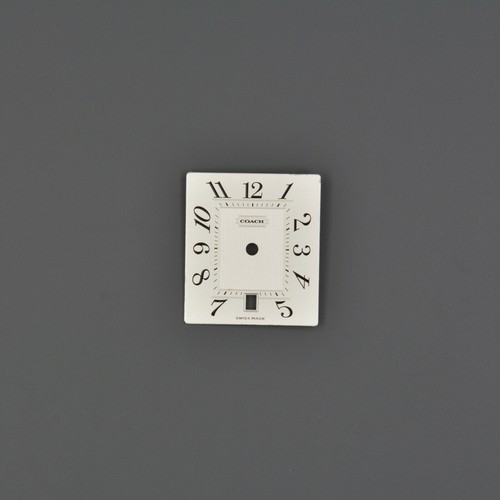 COACH Tank Cal Dial Zifferblatt 19mm vintage Lady Arabic Black Square - 第 1/2 張圖片