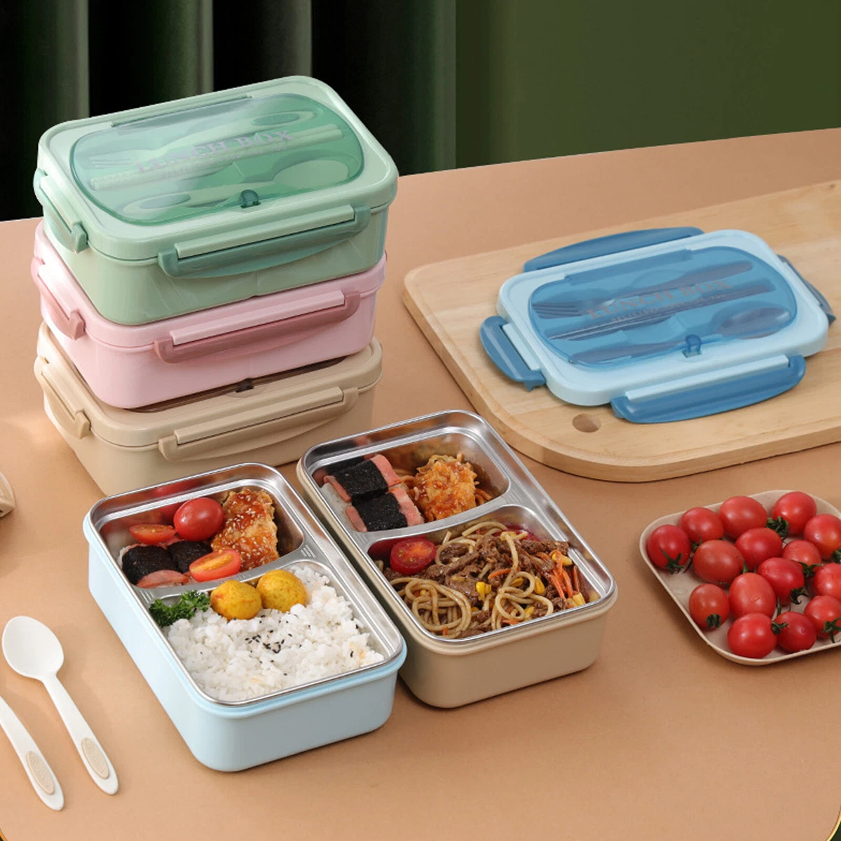 Portable Insulated Food Storage Containers for Kids, Bento Box