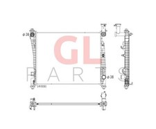 FÜR DODGE DURANGO 2014-2020 Kühler Wasserkühler EDA COOLING 55038185AE Neu