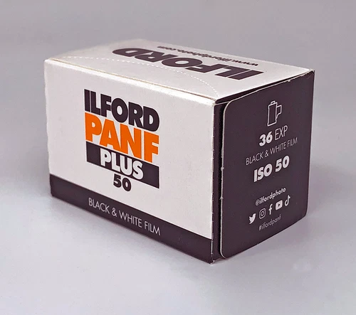 Ilford PAN F Plus 50 36 Exposure Black and White Print Film Cold Stored - 1 Roll