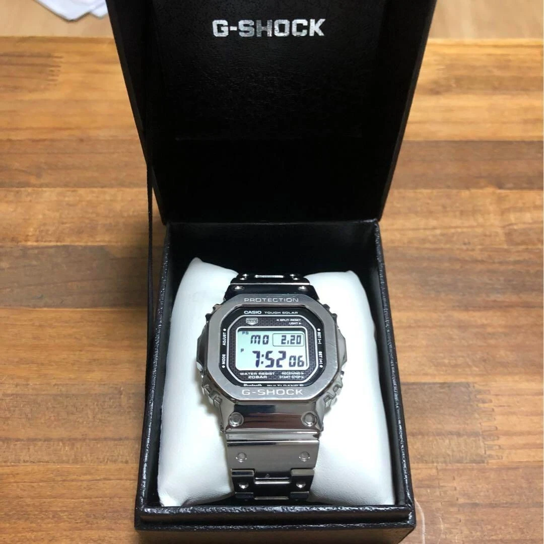 Casio G-SHOCK GMW-B5000D-1JF Radio Solar Watch - Silver Used Japan