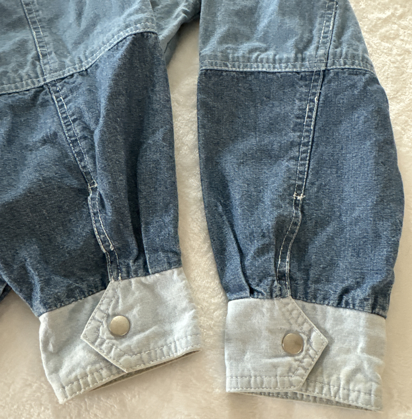 VTG The Bad Lands Outerwear Patchwork Striped Hoo… - image 6