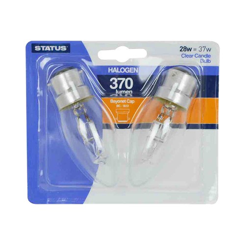 10 x Status Halogen Candle Bulb 28W = 37W Dimmable Light Bulbs eBay