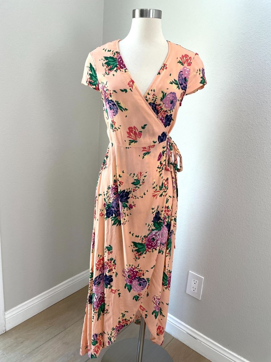 short sleeve wrap midi dress Buy Pink Floral Embroidery Puff Short Sleeve Wrap Occasion Midi Dress from Next USA