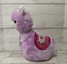 Llama Purple Plush Red Heart Saddle Stuffed Animal 12 inch Soft Toy Hug Fun