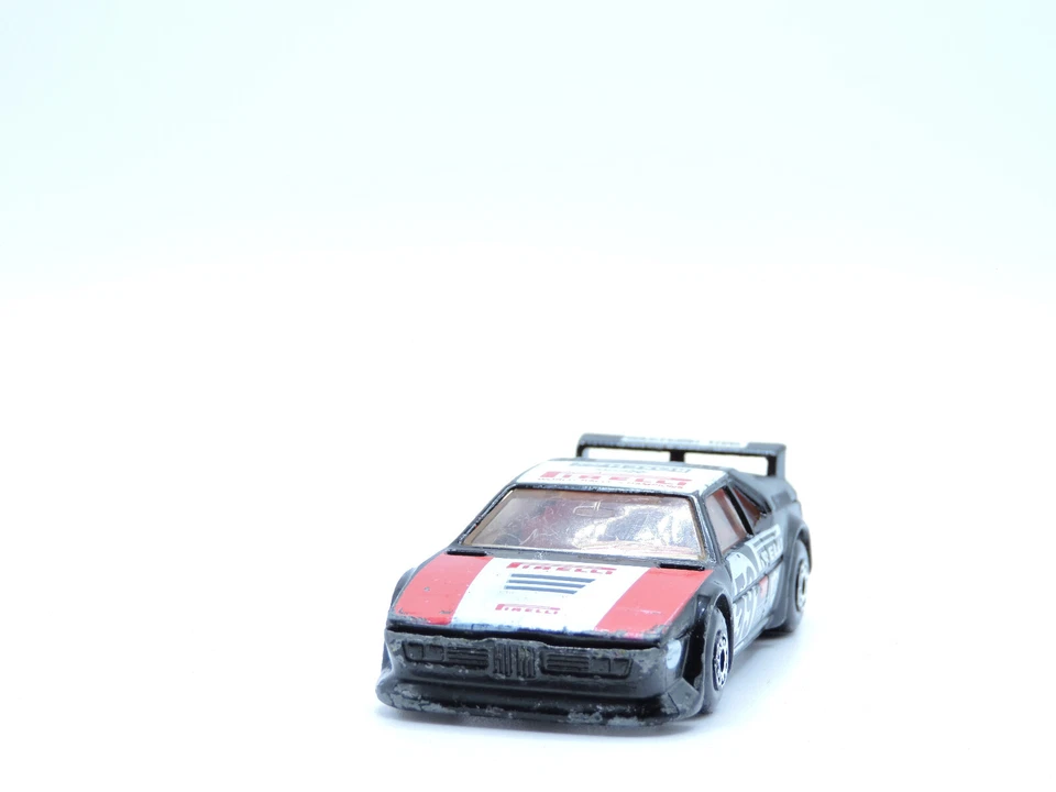 Coche deportivo vintage Matchbox BMW M1 Pirelli #52 1981 negro superrápido Foto 2 de 4