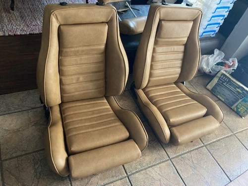 FLO FIT RECARO E21 E10 320IS UPHOLSTERY SEAT KIT 2 OEM GERMAN VINYL NEW