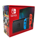 NEW Nintendo Switch OLED 32GB Console Bundle with Neon Red Blue Joy-Con